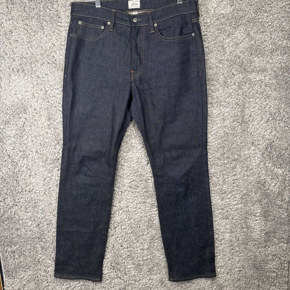 J Crew Men’s 770 Selvedge Jeans 32 X 30 Dark Wash Denim Every Stitch Considered